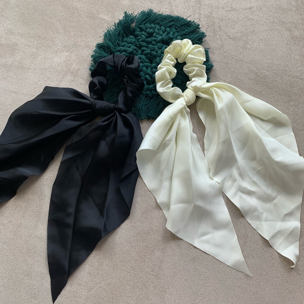 2/$10 - Bundle of hair tie scarfs